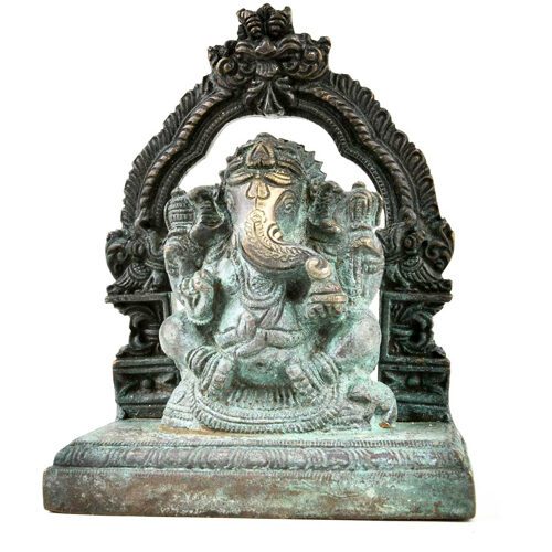 Hand made Ganesha in Prabhavali style[SOLD]