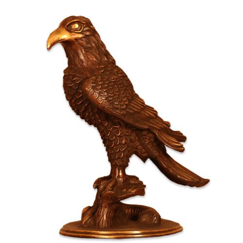 BRASS FENGSHUI HANDMADE FORTUNE EAGLE STATUE