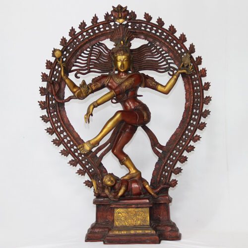 Exquisite Natarja Brass Statue