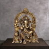 CHOLA INSPIRED GANESH BRASS STATUE - 16 inches