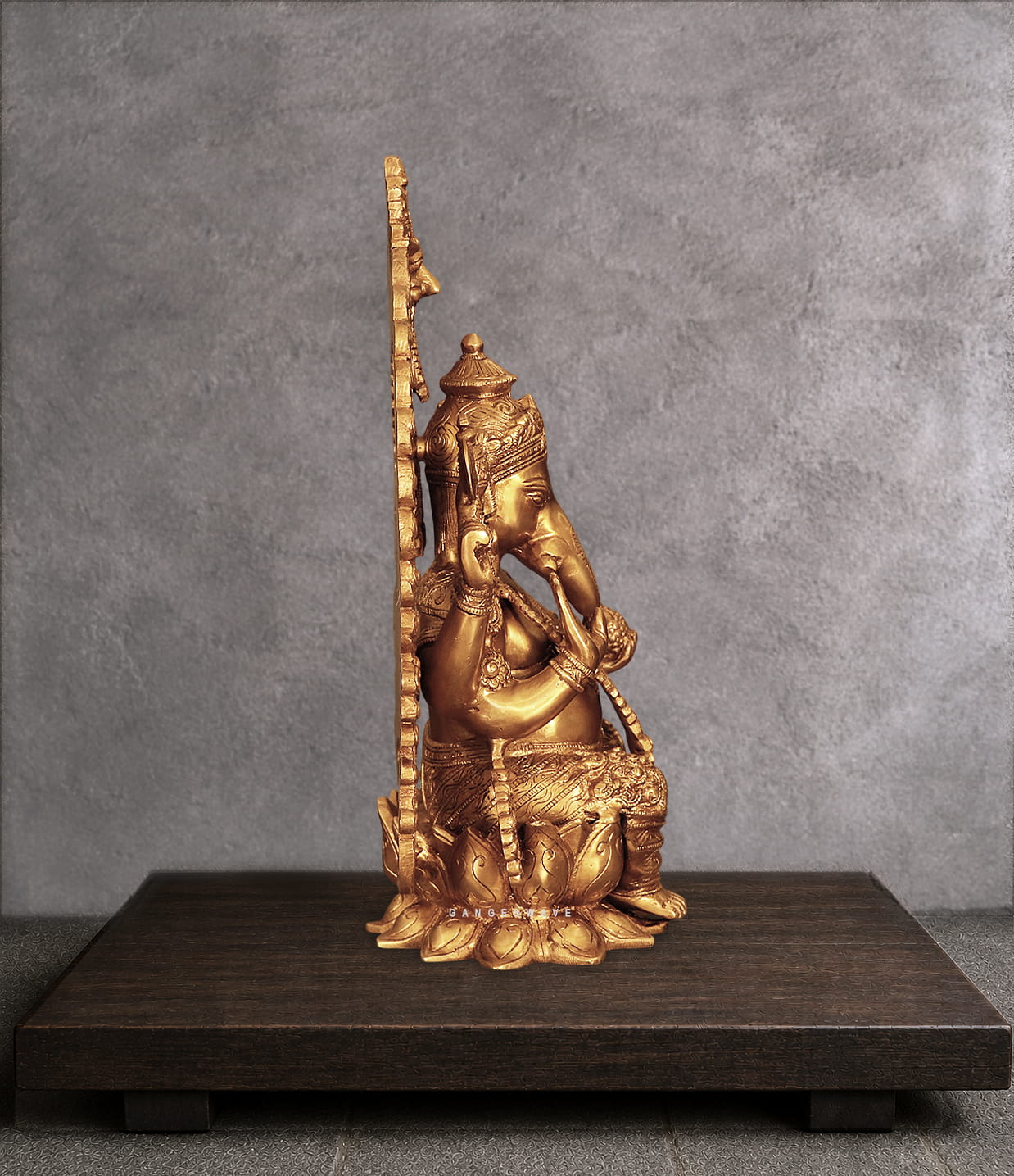 CHOLA INFLUENCE GANESH BRASS STATUE - Image 3