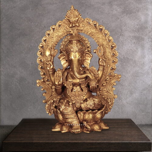 CHOLA INFLUENCE GANESH BRASS STATUE