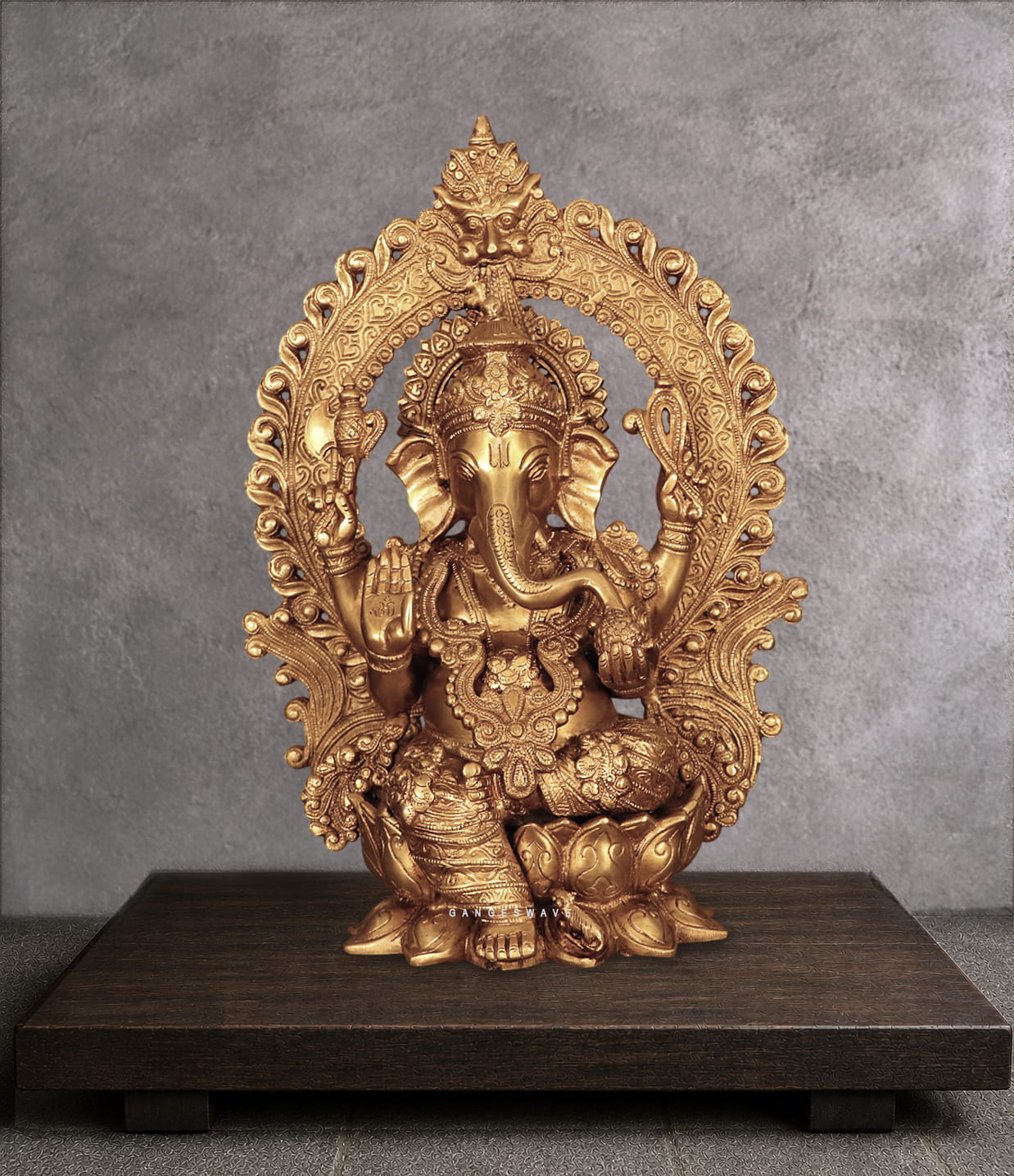 CHOLA INFLUENCE GANESH BRASS STATUE