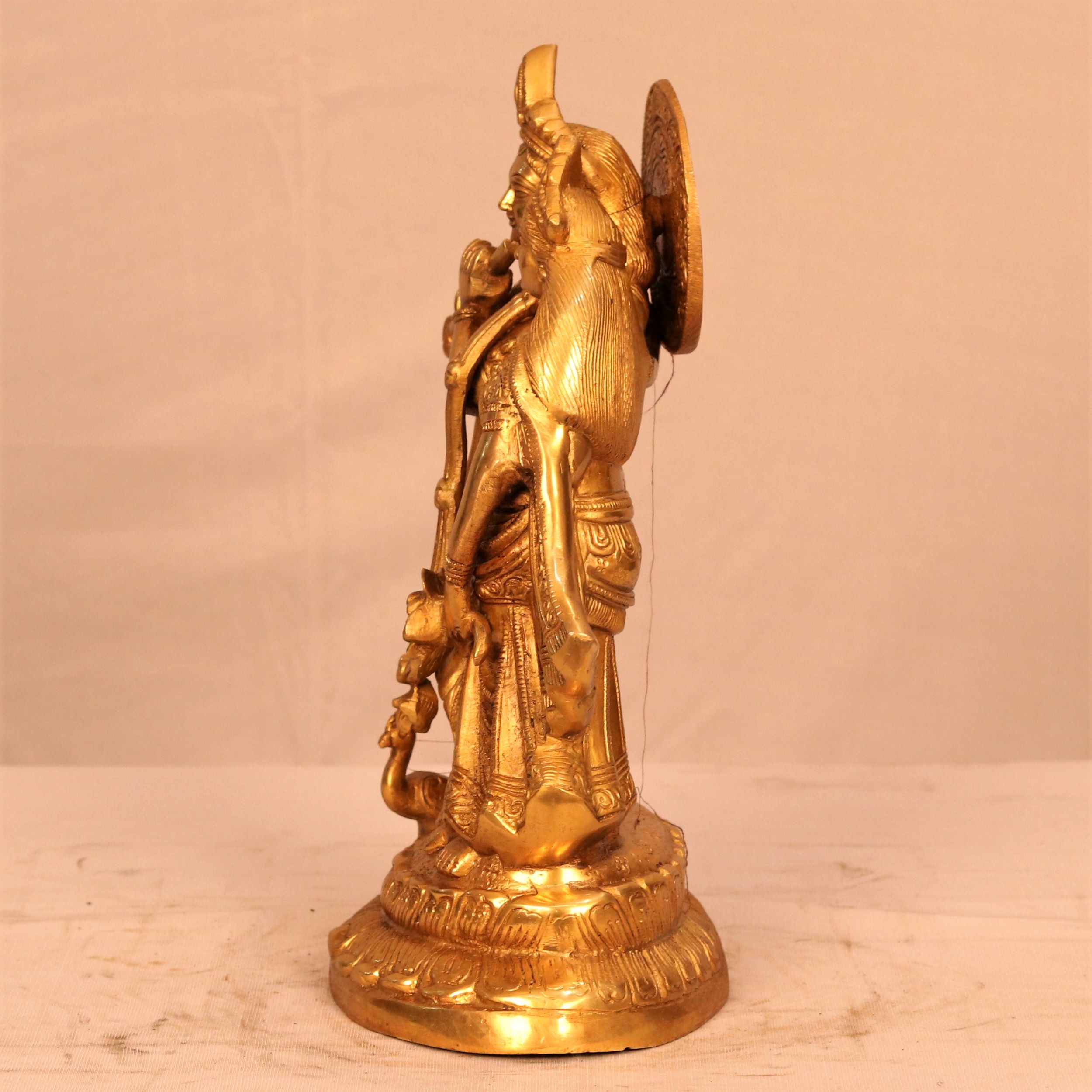 RADHA KRISHNA MAJESTIC BRASS STATUE - Image 2