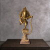 Brass Nritya Ganesh Statue Dancing on Serpent