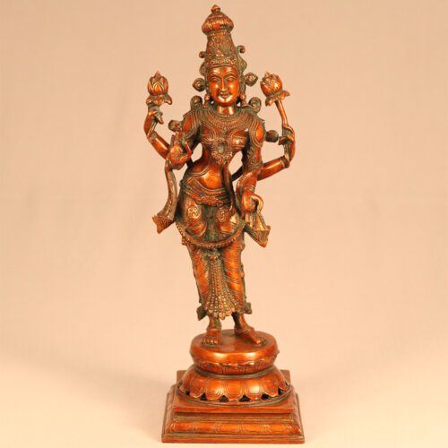 ARTISTIC VISHNU BRASS STATUE