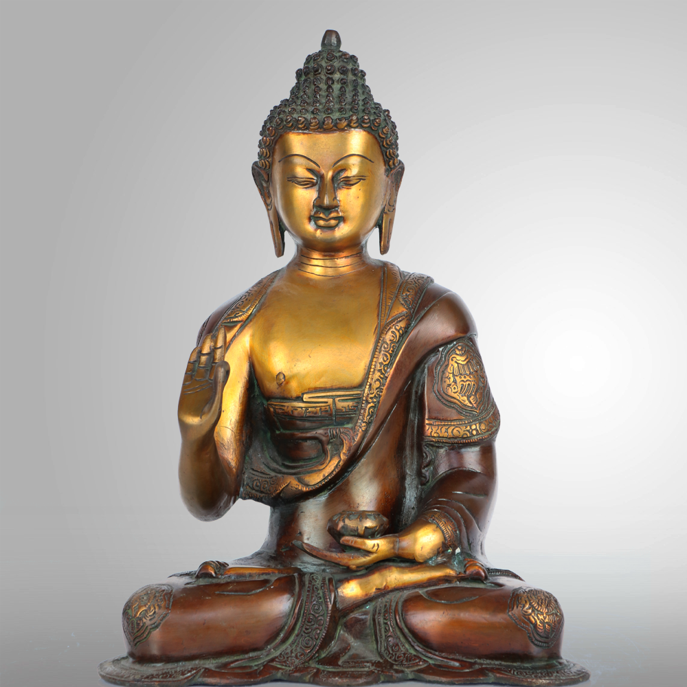 BROWN BLESSING BRASS BUDDHA STATUE Buy exclusive brass statues