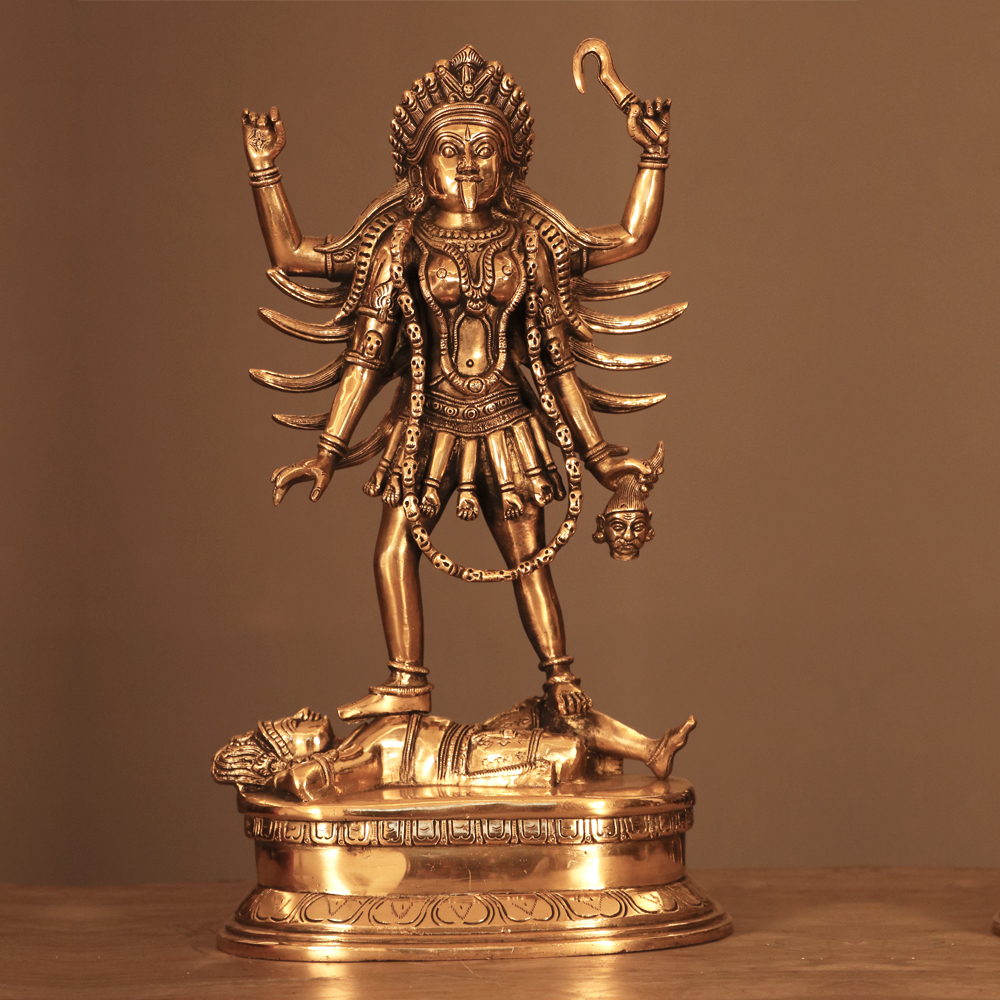 BRASS MAA KALI BRASS STATUE - Buy exclusive brass statues