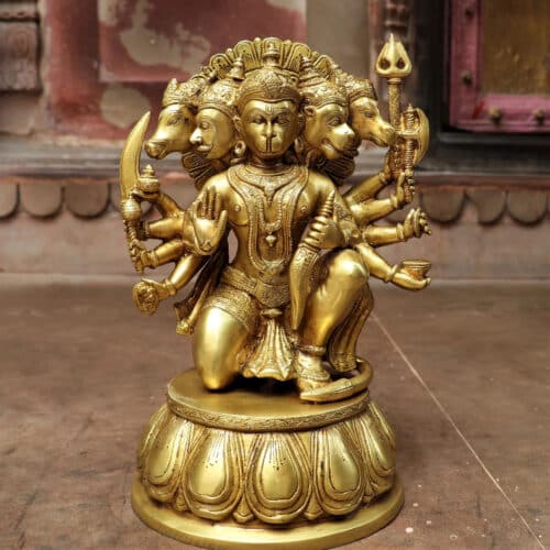 Panchmukhi Brass Hanuman
