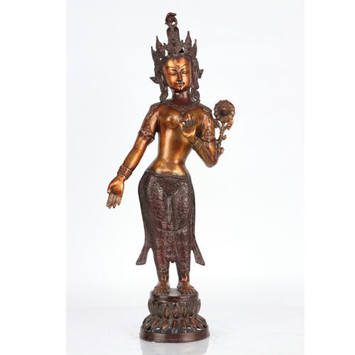 ARTISTIC TARA BRASS STATUE