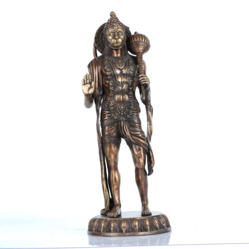 Standing Brass HanumanJi Murti