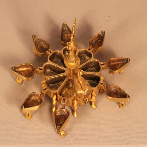 EIGHT ARMS FLOWER BRASS DIYA