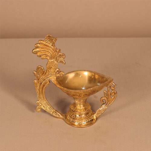 PEACOCK BRASS SINGLE DIYA