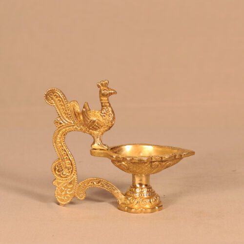 PEACOCK BRASS DIYA