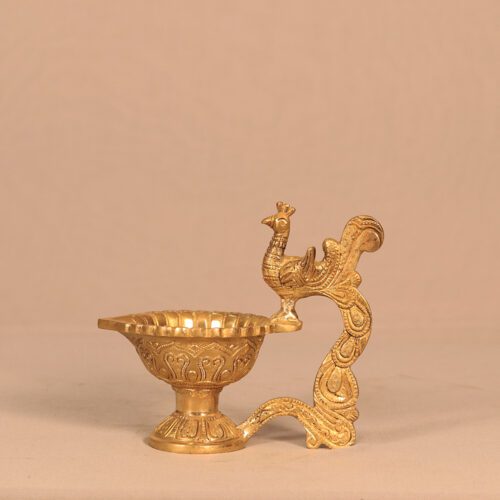 PEACOCK BRASS SINGLE DIYA