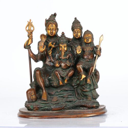 SHIV PARVATI PARIVAAR WITH GANESH AND KARTIK