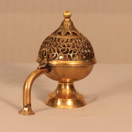 ARTISTIC BRASS INCENSE BURNER