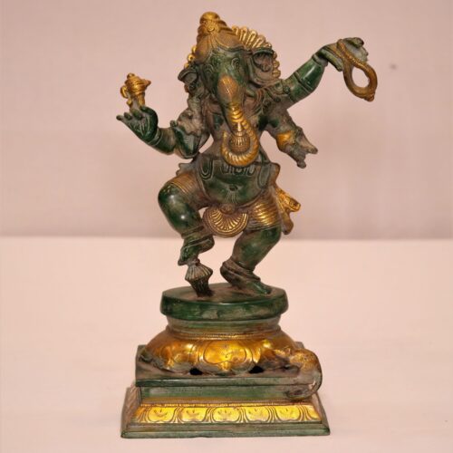 antique_finish_brass_nritya_ganesh_statue