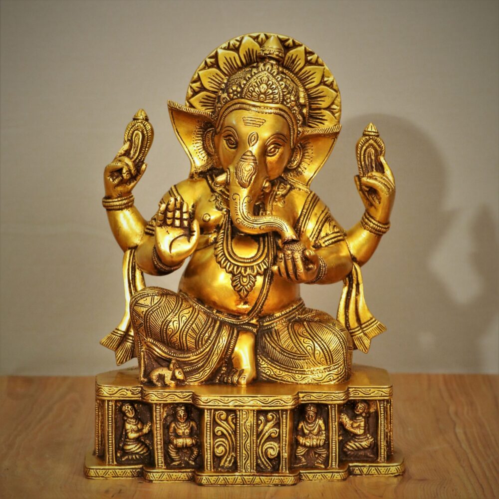 Golden Brass Statue