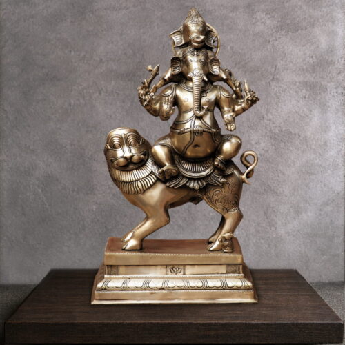 Heramba Ganapati Brass Statue