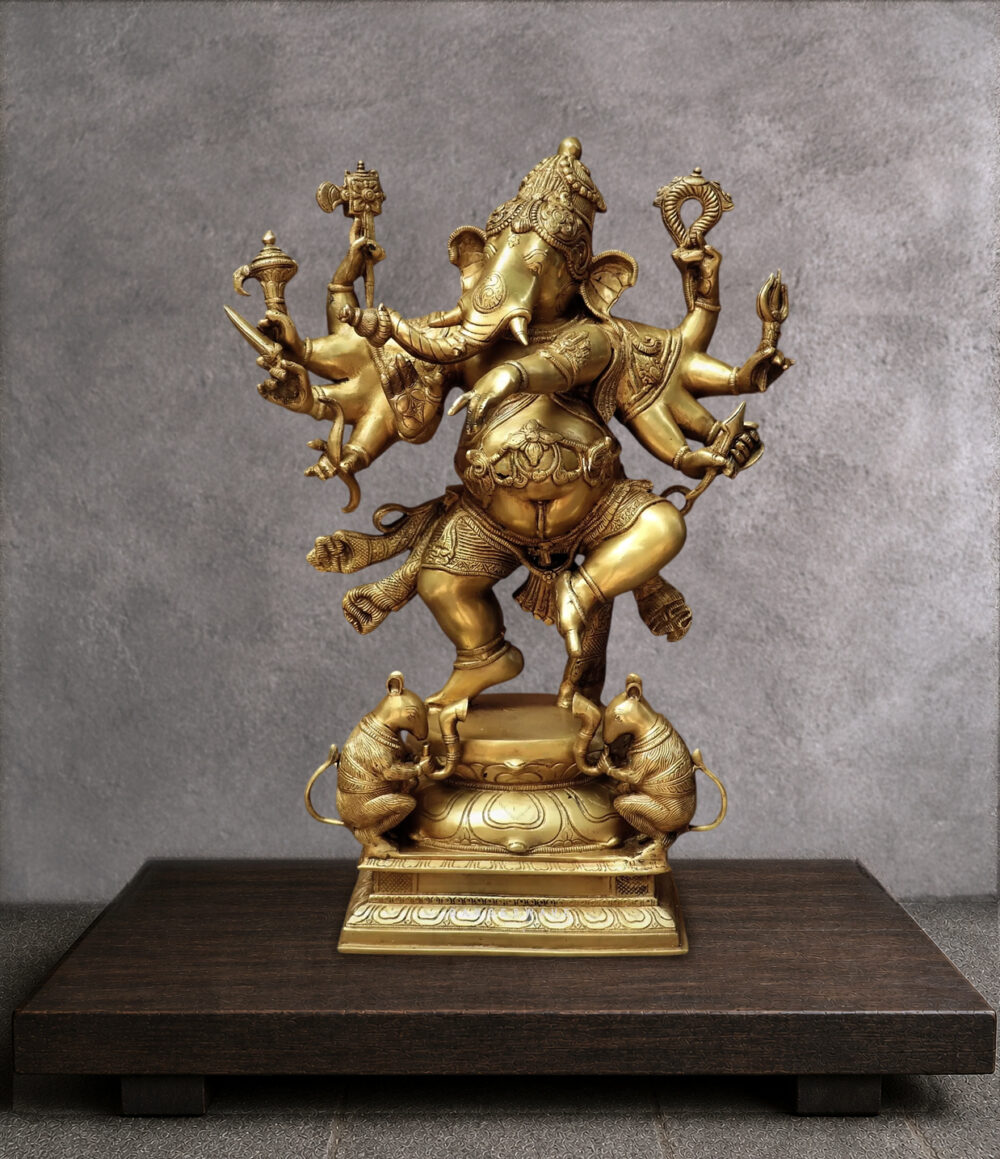 DASHABHUJA GANESH STATUE - 26 inches