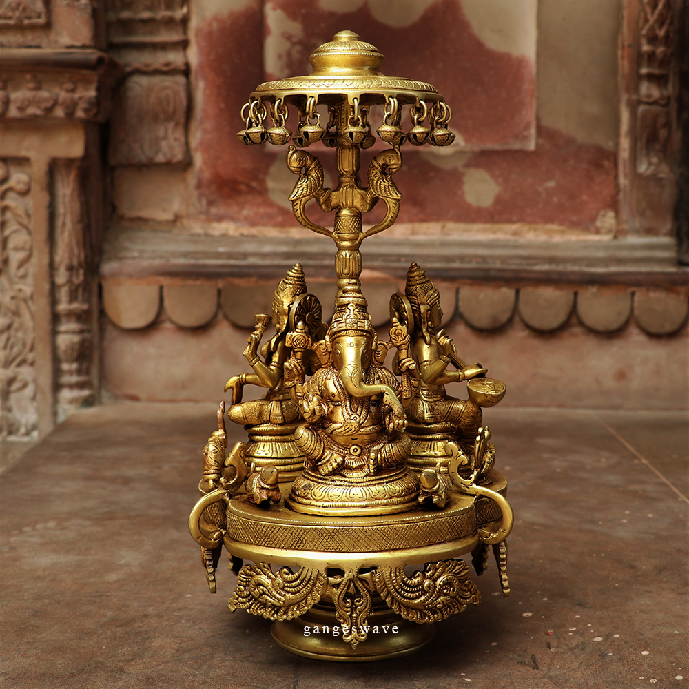Laxmi Saraswati and Ganesh
