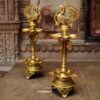 peacock_brass_oil_lamp