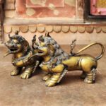 lion brass decor