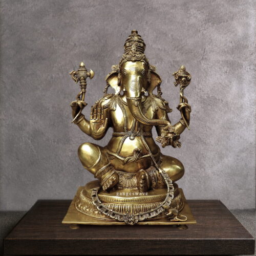 Superfine Brass Ganesha Statue - 20 inches