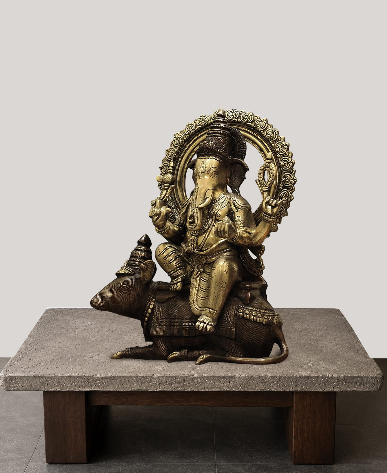 Ganesha Statue Sitting on Vahana Mushak - Image 4