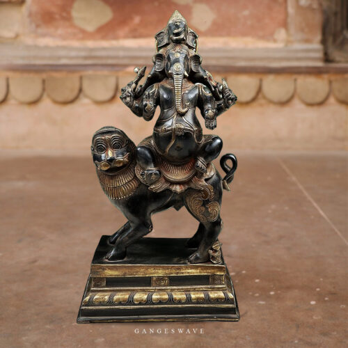 Black_Heramba_Ganesh_Brass_Statue
