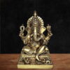 26" Superfine Brass Ganesha Statue