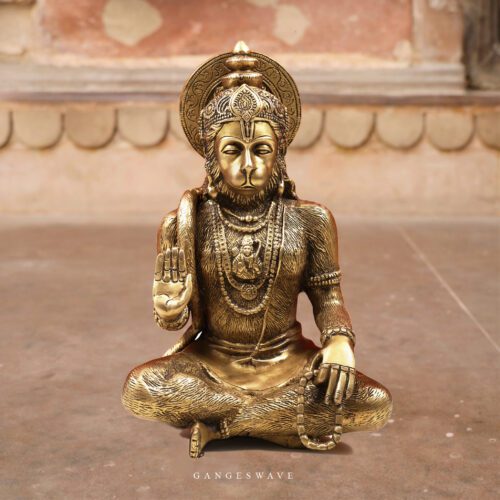 Brass Hanuman Statue