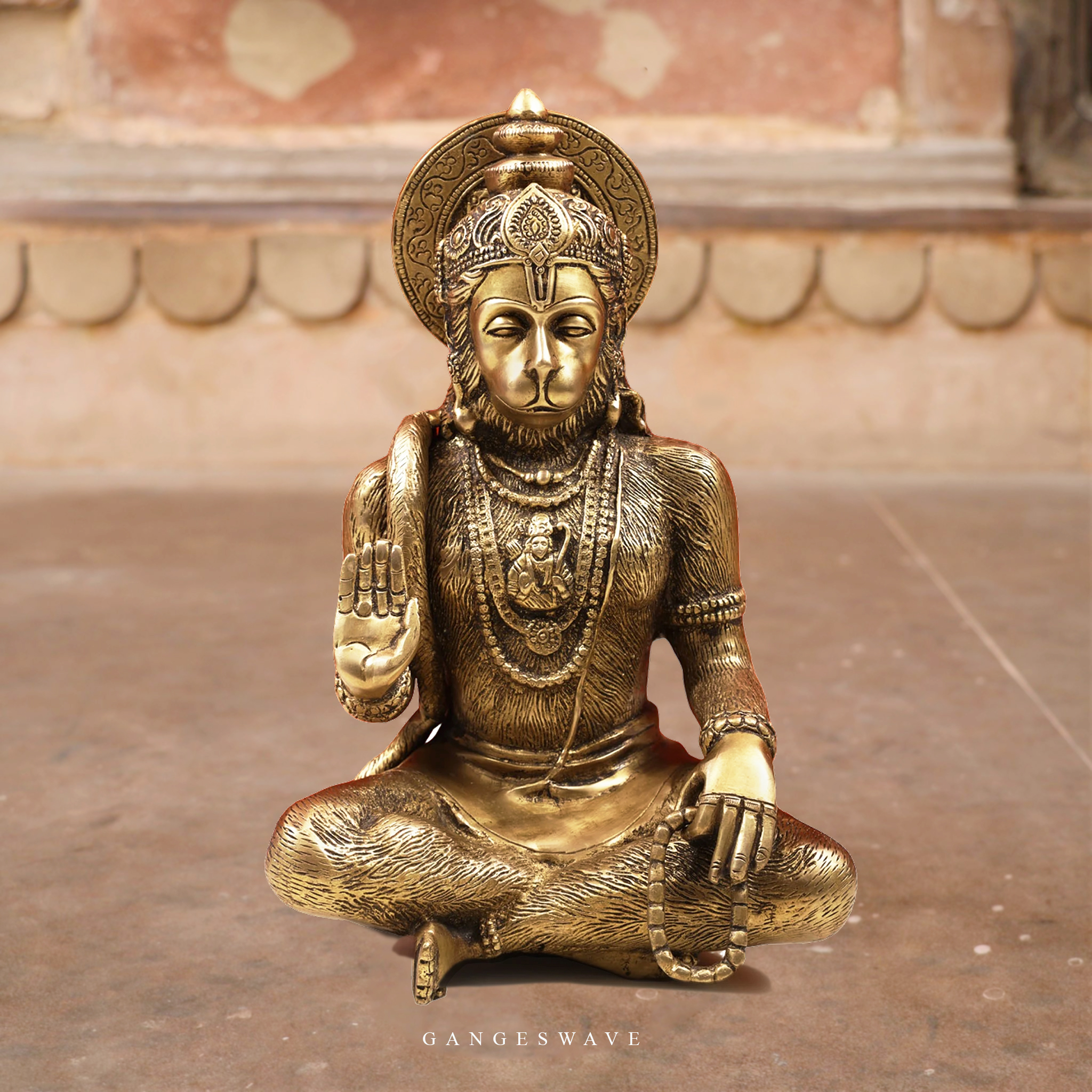 BLESSING HANUMAN BRASS STATUE - Buy exclusive brass statues