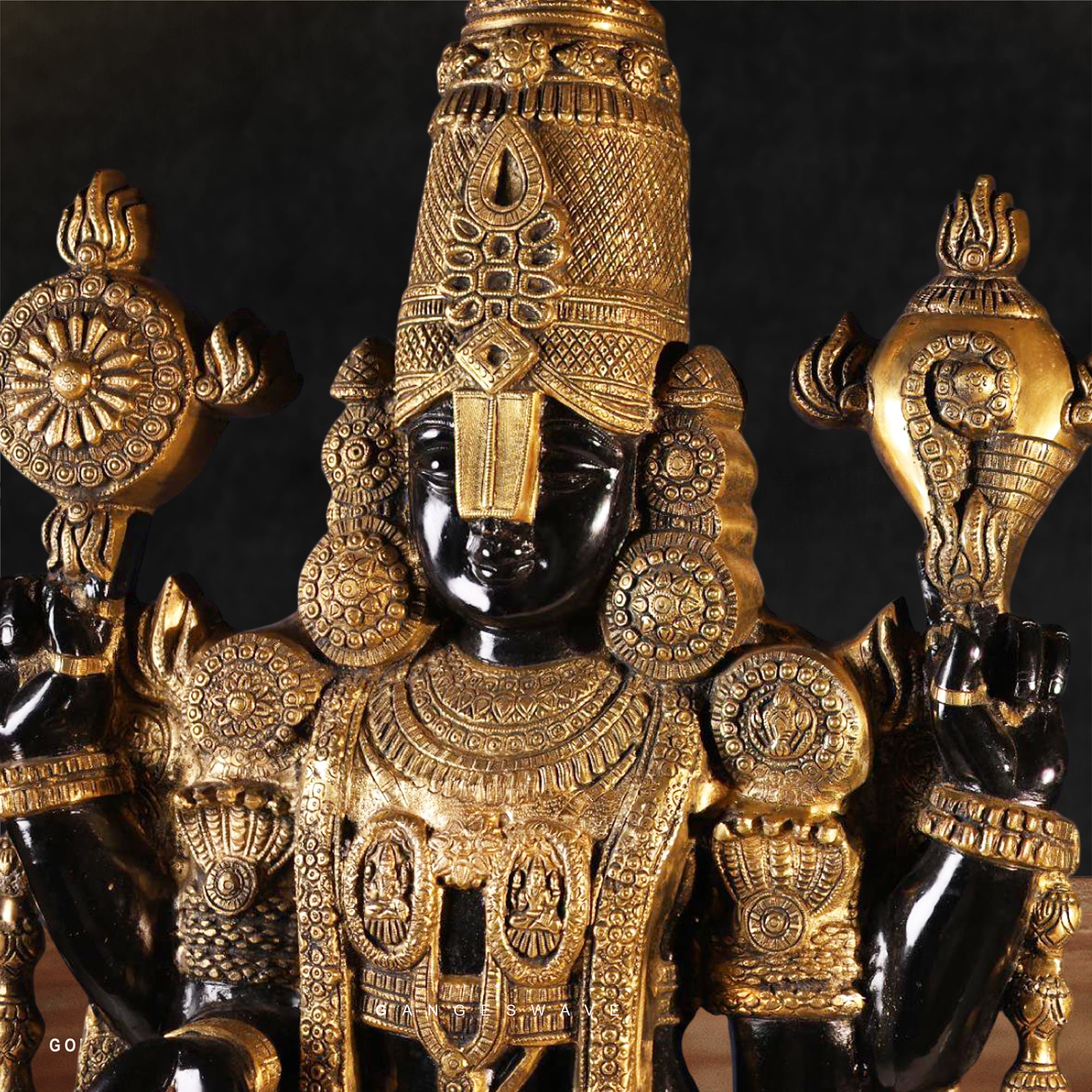Big lord Venkateshwara brass statue-47" - Image 4