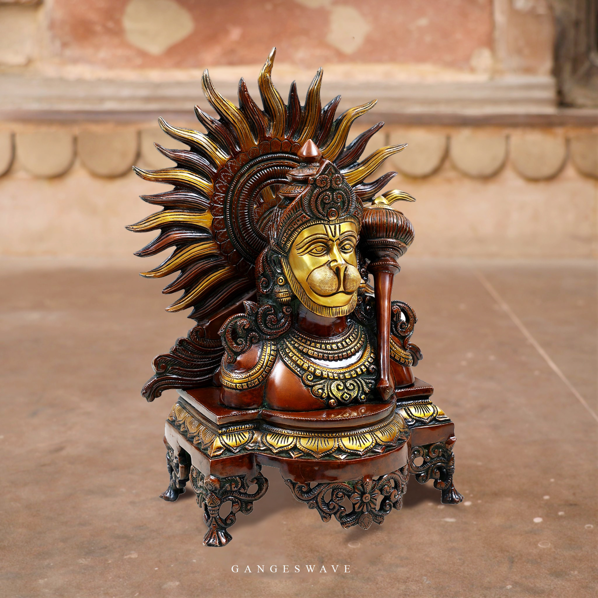 Lord Hanuman Bust - 14" - Image 2
