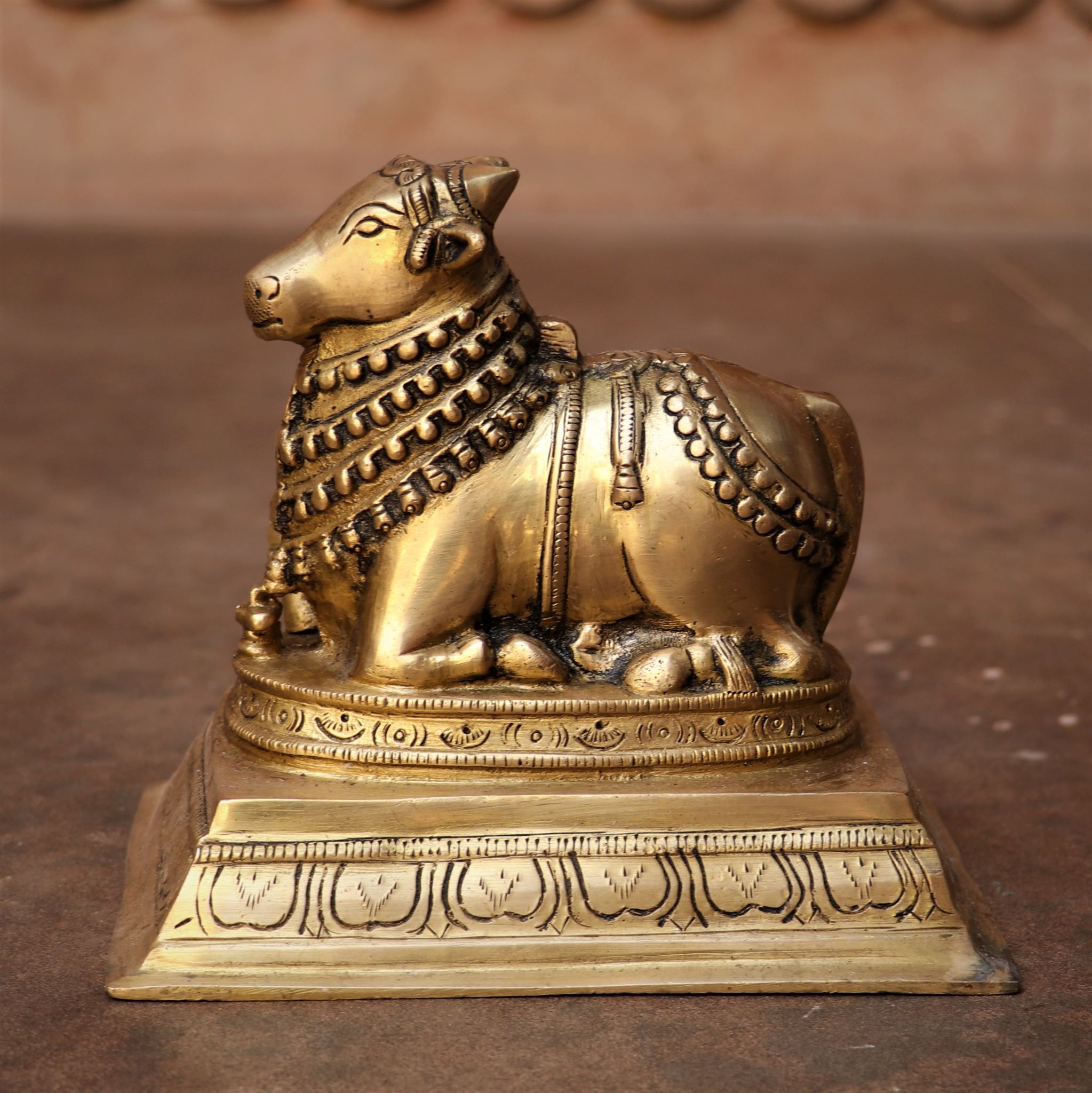 DECORATIVE BRASS NANDI - Buy exclusive brass statues, collectibles