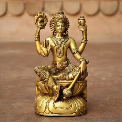 Vishnu brass statue