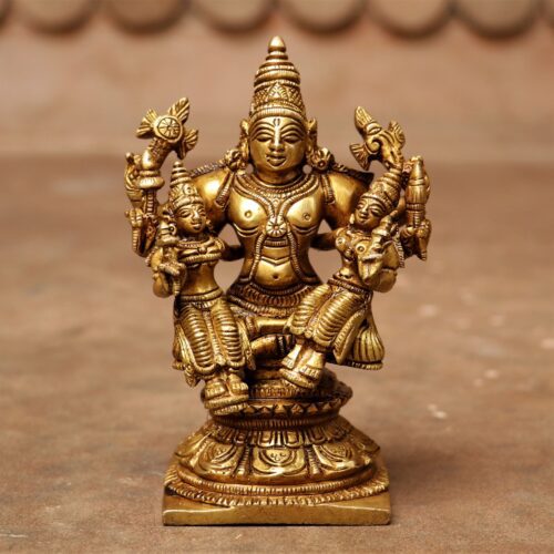 Vishnu with Sridevi and Bhudevi