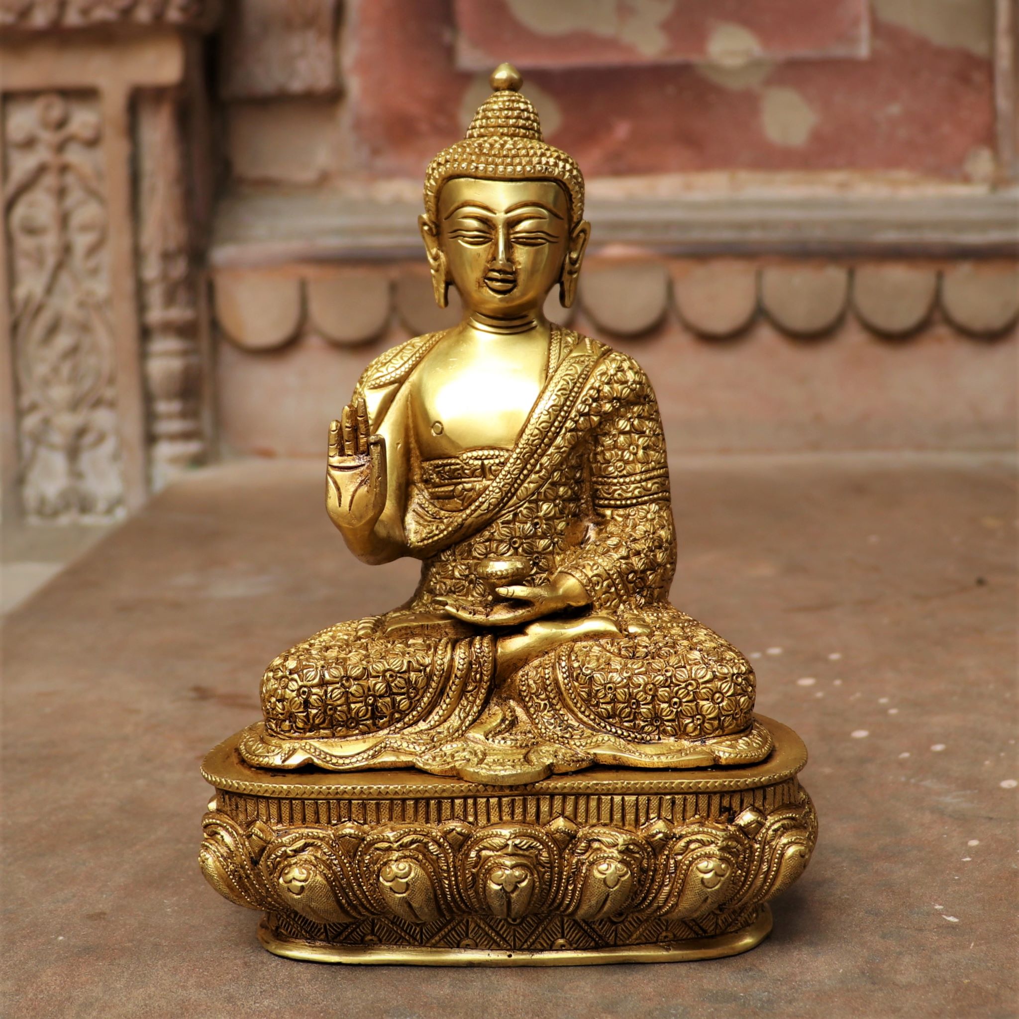 BLESSED BUDDHA STATUE Buy exclusive brass statues, collectibles and decor