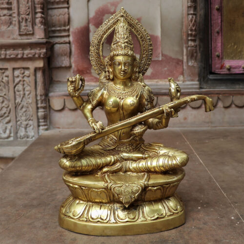 Brass_Saraswati_Statue