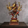 GOLDEN NRITYA GANESH BRASS STATUE - 26 inches