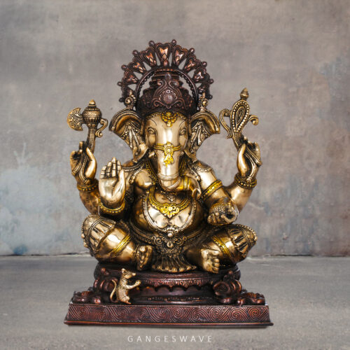 Antique_Finish_Brass_Ganesha_Statue