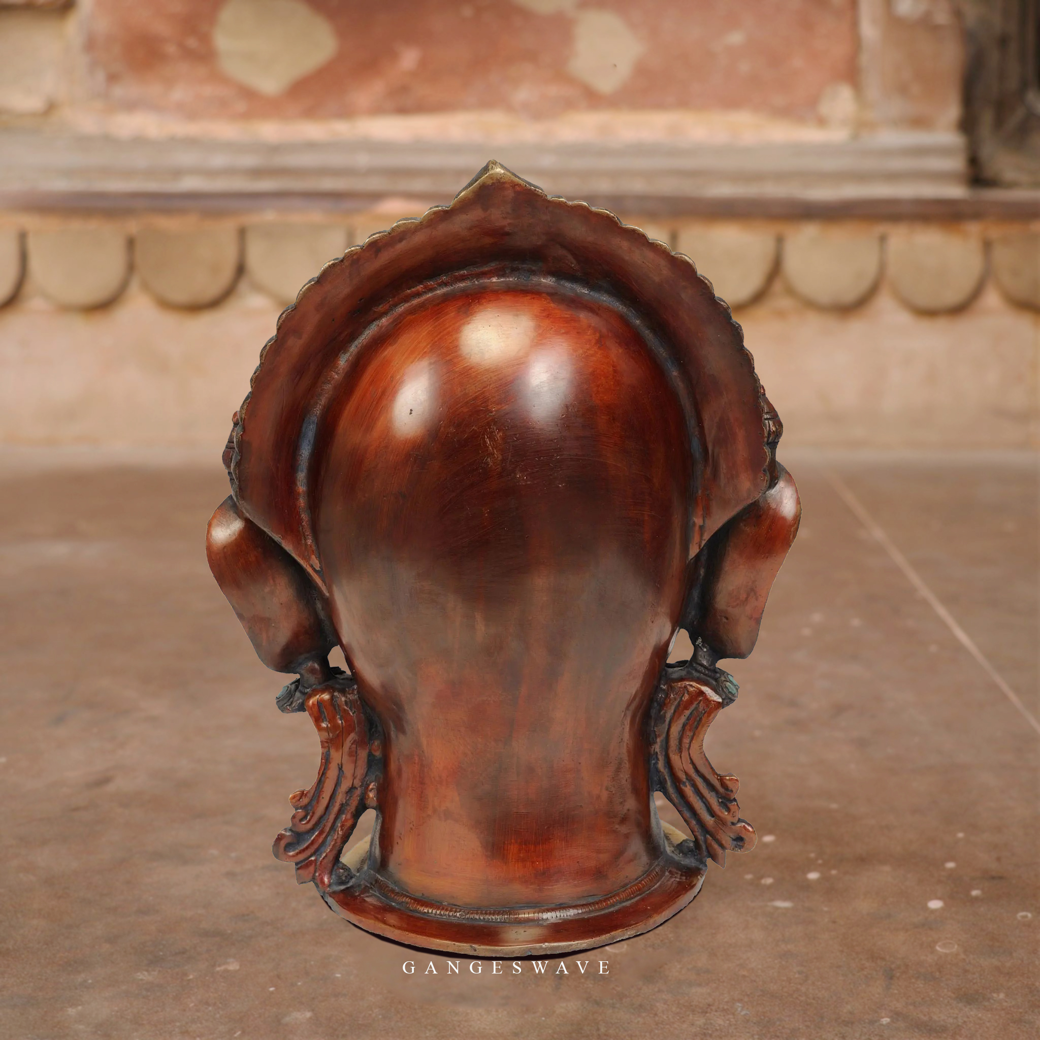 Parvati brass head decor - Image 2