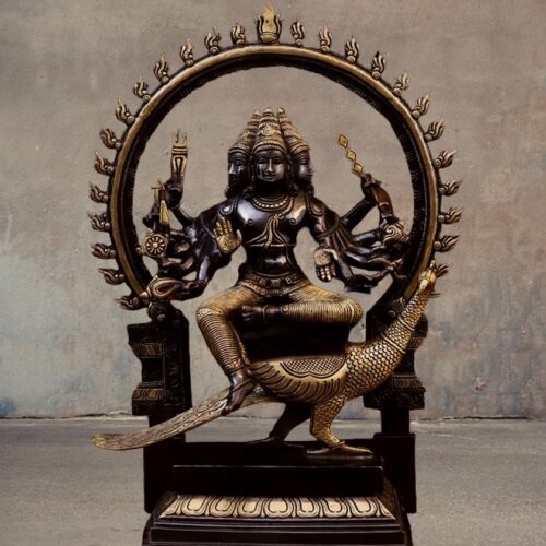 Black Murugan Statue