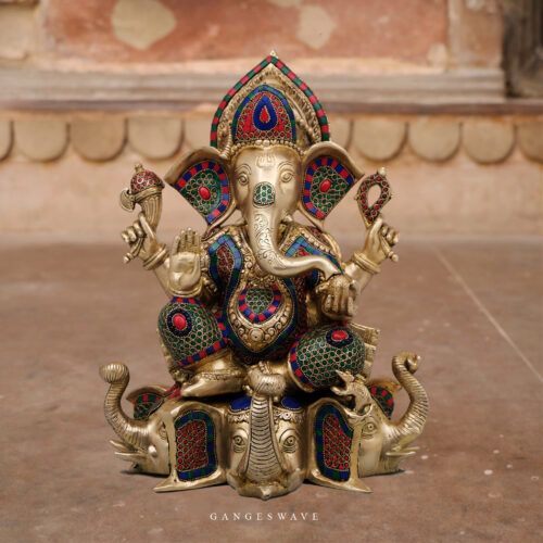 Sitting Ganesha on elephant