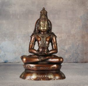 Dark brown Lord Hanuman Statue