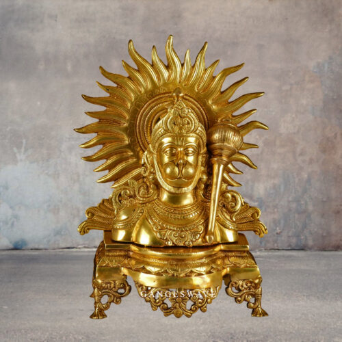 Brass Hanuman Statue