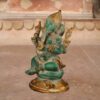 Vintage Green Ganesh Statue