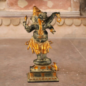 Standing_Ganesha_Statue_Black_Gold